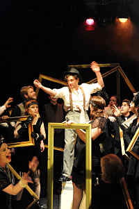 Peer giving a speech to a crowd